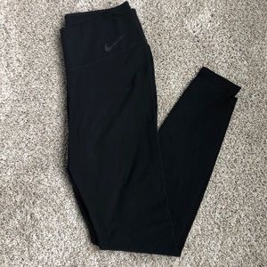 Solid black Nike dri fit leggings